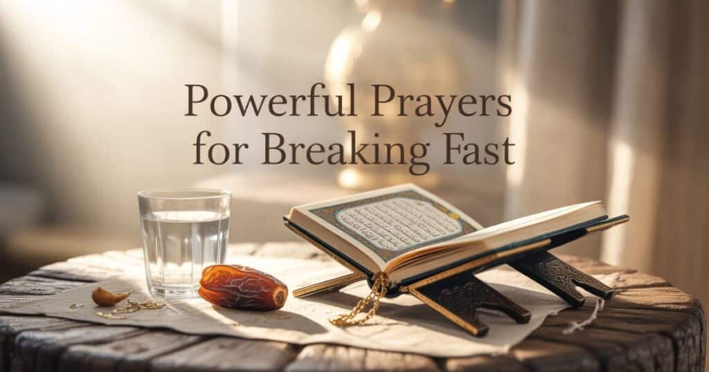 prayer for breaking fast