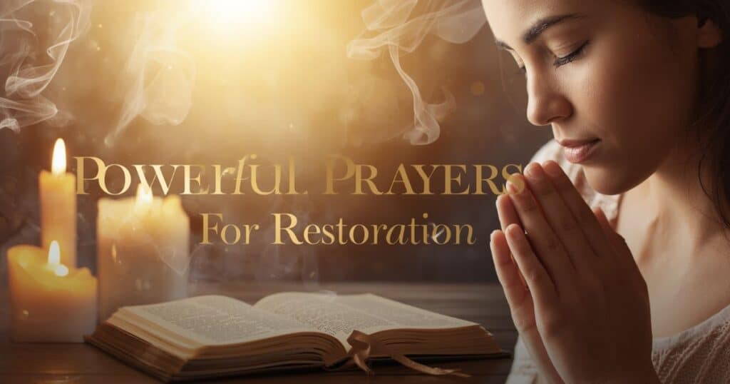 Prayers For Restoration