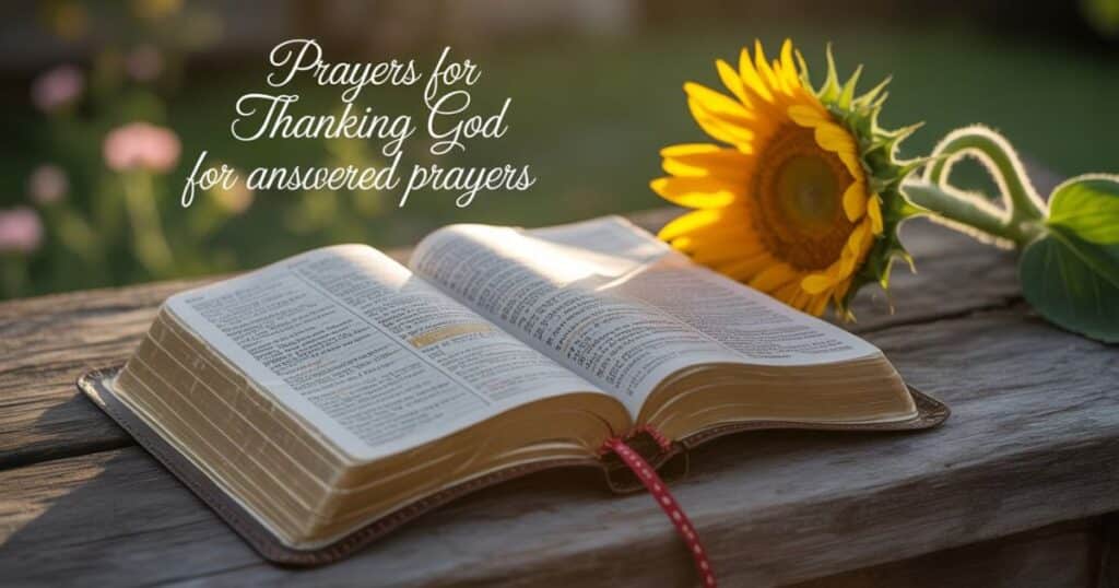 Prayers For Thanking God For Answered Prayers